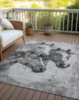 Addison Rugs Galion Gray Washable Indoor-Outdoor Rug