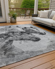 Addison Rugs Galion Gray Washable Indoor-Outdoor Rug