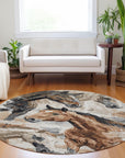 Addison Rugs Galius Brown Washable Indoor-Outdoor Rug