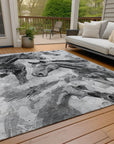 Addison Rugs Galius Gray Washable Indoor-Outdoor Rug