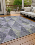 Addison Rugs Galon Lavender Washable Indoor-Outdoor Rug