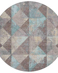 Addison Rugs Galon Brown Washable Indoor-Outdoor Rug