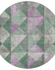 Addison Rugs Galon Green Washable Indoor-Outdoor Rug