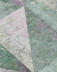 Addison Rugs Galon Green Washable Indoor-Outdoor Rug