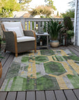Addison Rugs Galor Green Washable Indoor-Outdoor Rug