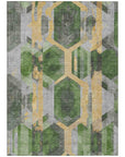 Addison Rugs Galor Green Washable Indoor-Outdoor Rug