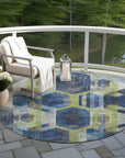 Addison Rugs Galor Blue Washable Indoor-Outdoor Rug