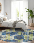 Addison Rugs Galor Blue Washable Indoor-Outdoor Rug