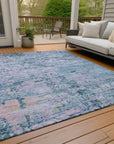Addison Rugs Galora Blue Washable Indoor-Outdoor Rug