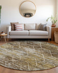 Addison Rugs Galyn Brown Washable Indoor-Outdoor Rug
