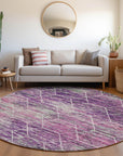 Addison Rugs Galyn Purple Washable Indoor-Outdoor Rug