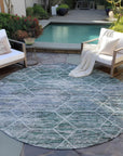Addison Rugs Galyn Teal Washable Indoor-Outdoor Rug