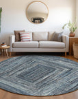 Addison Rugs Haelanor Blue Washable Indoor-Outdoor Rug