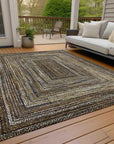 Addison Rugs Haelanor Brown Washable Indoor-Outdoor Rug