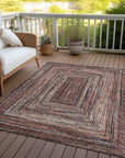 Addison Rugs Haelanor Orange Washable Indoor-Outdoor Rug