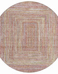 Haelara Orange Washable Indoor-Outdoor Rug