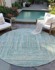 Addison Rugs Haelara Teal Washable Indoor-Outdoor Rug