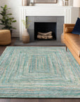 Addison Rugs Haelara Teal Washable Indoor-Outdoor Rug