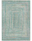 Addison Rugs Haelara Teal Washable Indoor-Outdoor Rug