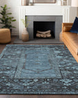 Addison Rugs Haelaris Blue Washable Indoor-Outdoor Rug