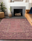 Addison Rugs Haelaris Pink Washable Indoor-Outdoor Rug