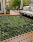 Addison Rugs Haelaris Green Washable Indoor-Outdoor Rug