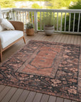 Addison Rugs Haelaris Orange Washable Indoor-Outdoor Rug