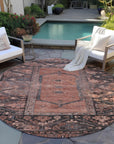 Addison Rugs Haelaris Orange Washable Indoor-Outdoor Rug