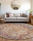 Addison Rugs Haelas Orange Washable Indoor-Outdoor Rug