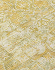 Haelas Brown Washable Indoor-Outdoor Rug