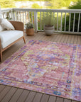 Addison Rugs Haelien Pink Washable Indoor-Outdoor Rug