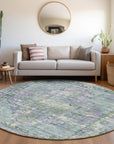 Addison Rugs Haelien Teal Washable Indoor-Outdoor Rug