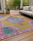 Addison Rugs Haelion Gold Washable Indoor-Outdoor Rug