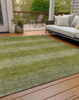 Addison Rugs Haelius Green Washable Indoor-Outdoor Rug
