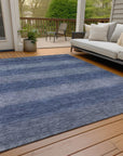 Addison Rugs Haelius Blue Washable Indoor-Outdoor Rug