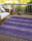 Addison Rugs Haelius Purple Washable Indoor-Outdoor Rug