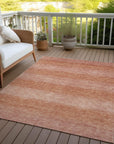 Addison Rugs Haelius Orange Washable Indoor-Outdoor Rug