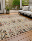 Addison Rugs Haelon Beige Washable Indoor-Outdoor Rug