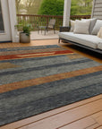 Addison Rugs Haelora Blue Washable Indoor-Outdoor Rug