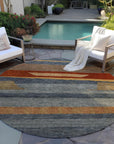 Addison Rugs Haelora Blue Washable Indoor-Outdoor Rug