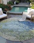 Addison Rugs Iriain Blue Washable Indoor-Outdoor Rug
