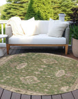 Addison Rugs Iriaris Green Washable Indoor-Outdoor Rug
