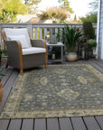 Addison Rugs Iriaris Gray Washable Indoor-Outdoor Rug