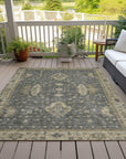 Addison Rugs Iriaris Gray Washable Indoor-Outdoor Rug