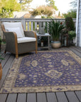 Addison Rugs Iriaris Purple Washable Indoor-Outdoor Rug