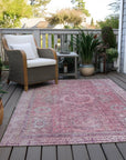 Addison Rugs Irias Pink Washable Indoor-Outdoor Rug