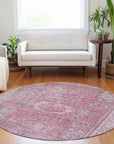 Addison Rugs Irias Pink Washable Indoor-Outdoor Rug
