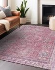 Addison Rugs Irias Pink Washable Indoor-Outdoor Rug