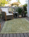 Addison Rugs Irias Green Washable Indoor-Outdoor Rug