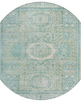 Addison Rugs Irias Teal Washable Indoor-Outdoor Rug